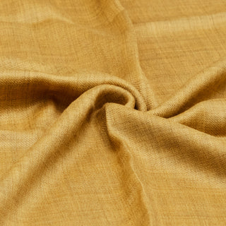 Mustard Yellow Plain Solid Pure Wool Wrap